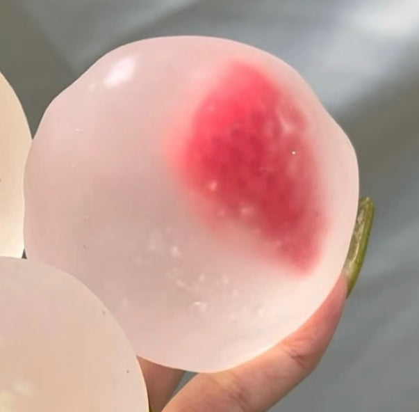 (Top Selling) Soft Mochi Fruit Ball (Zero Bounce Back) Squishy Fidget Toy
