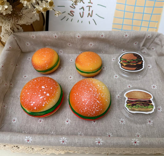 Crunchy Hamburger (Zero bounce-back) Squishy Fidget Toy