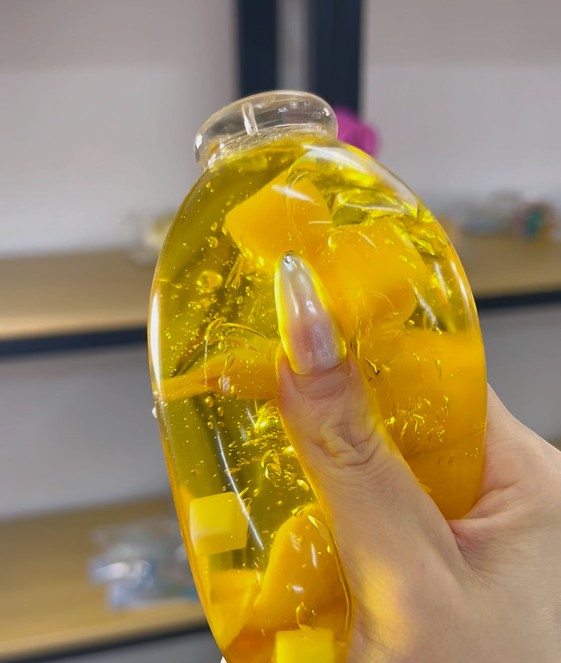 Mango Squishy Bottle Fidget Toy
