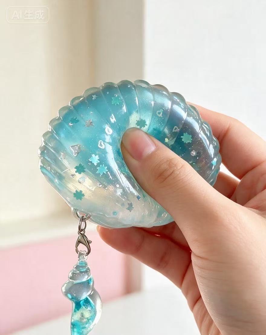 Oyster Shell Squishy Fidget Toy(Small Bounce Back)