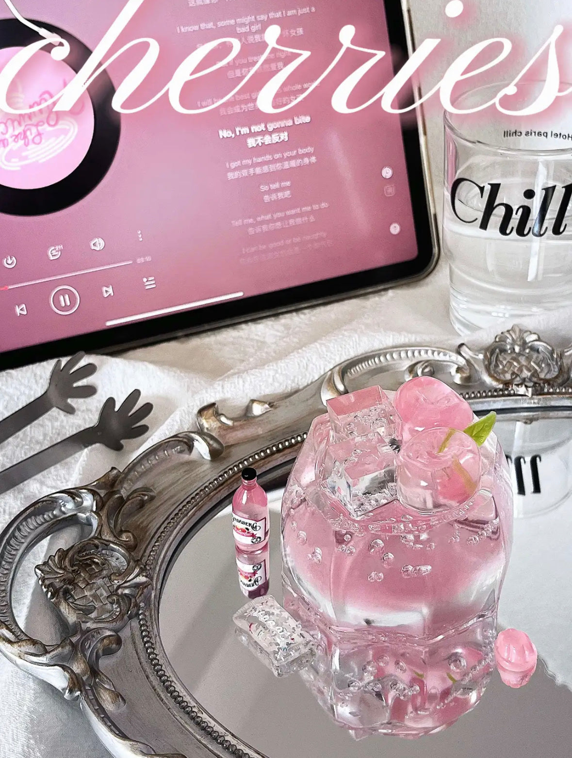 Clear Cherry Cup Squishy Fidget Toy