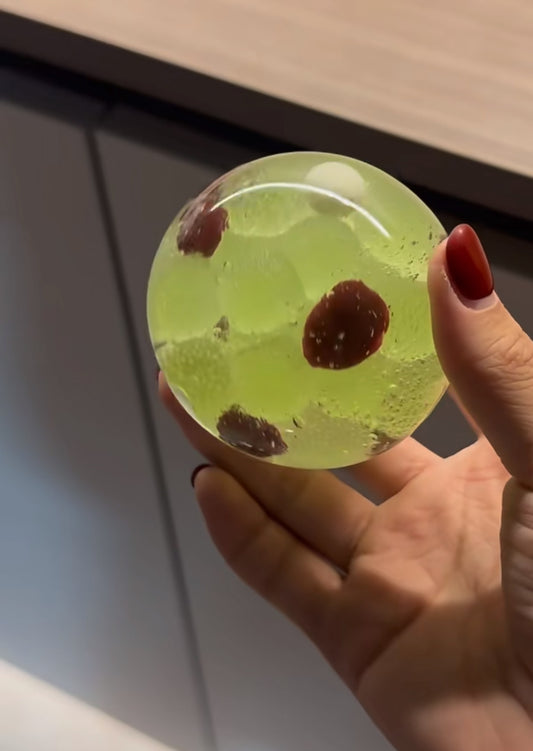 Crystal Grape ball with Plum Squishy Fidget Toy