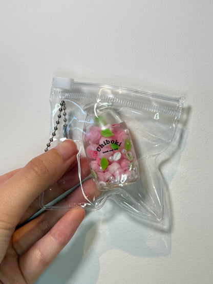 Mini Squishy Bottle KeyChain Sensory Bottle Fidget Toy