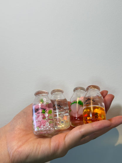 Mini Squishy Bottle KeyChain Sensory Bottle Fidget Toy