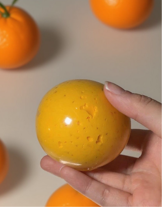 Orange Marshmallow Ball(Zero- Bounce Back) Squishy Fidget Toy
