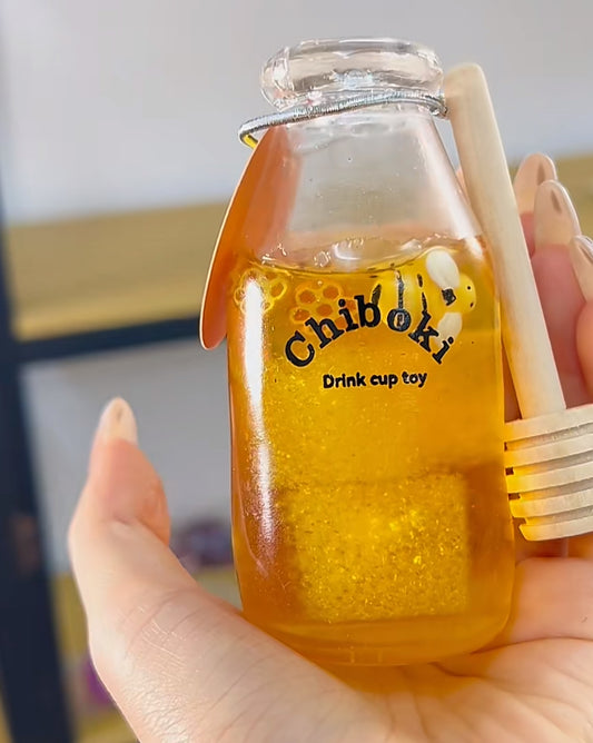 Honey Comb Squishy Bottle Fidget Toy