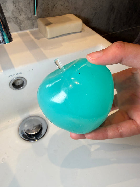 Aqua Apple Solid Fill (Zero bounce-back) Squish Fidget Toy