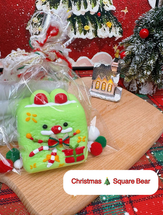 Christmas Square Bear Taba Squishy Fidget Toy(Limited Holiday Item)