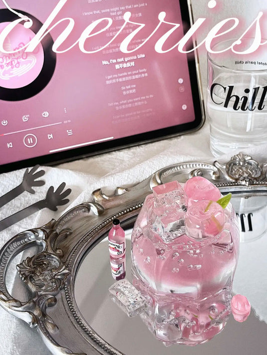 Clear Cherry Cup Squishy Fidget Toy