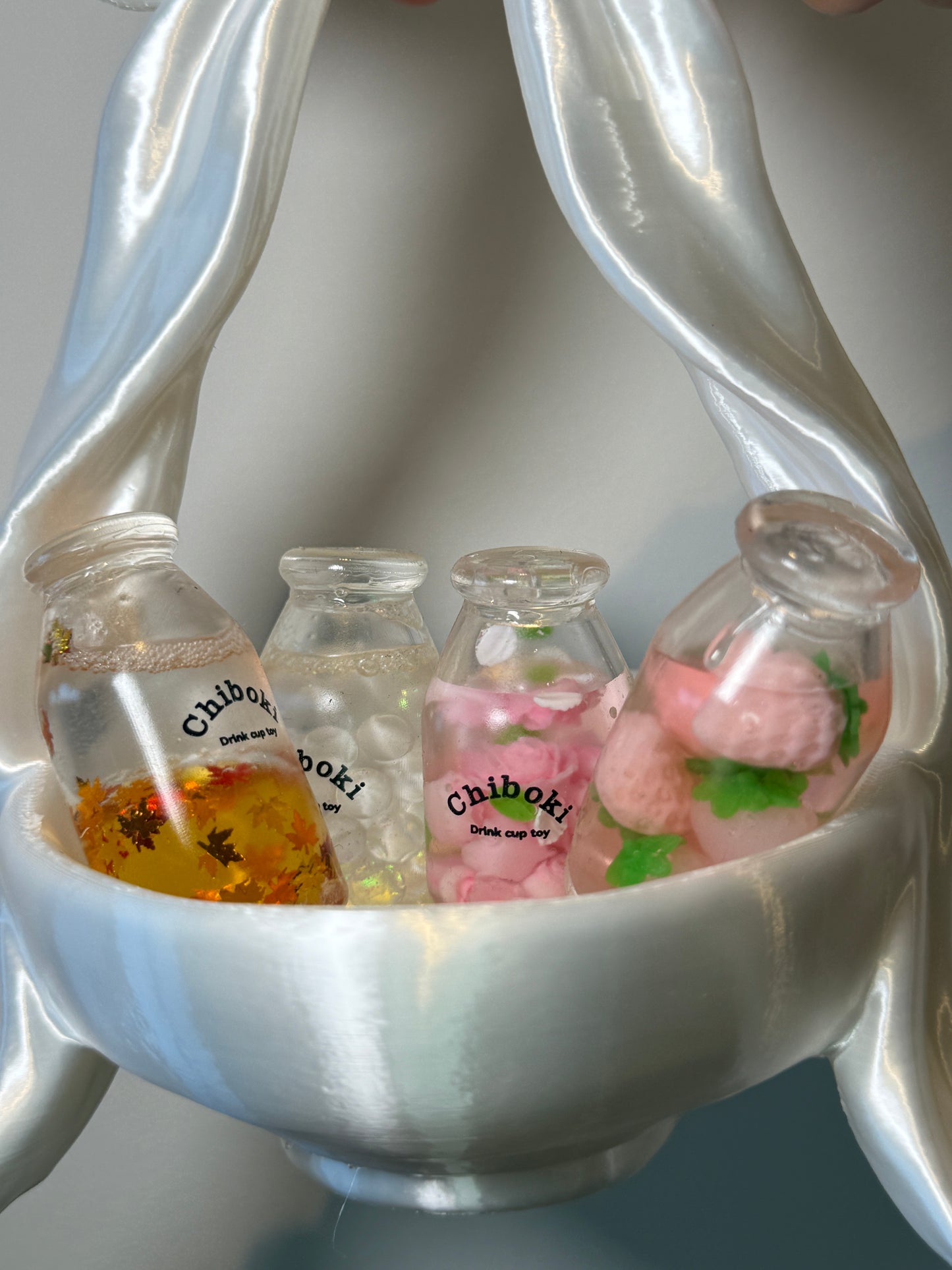 Mini Squishy Bottle KeyChain Sensory Bottle Fidget Toy