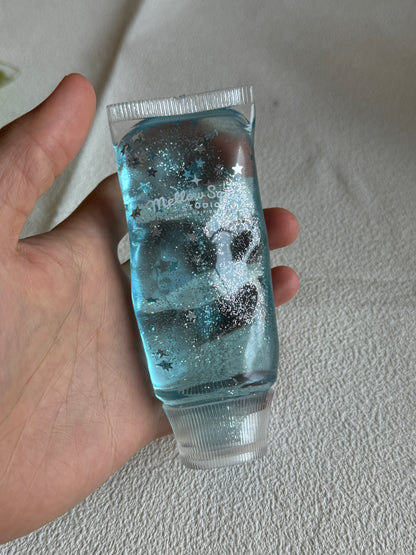 Glitter Tooth Paste Squishy Moldable(Zero bounce-back) Squish Fidget Toy