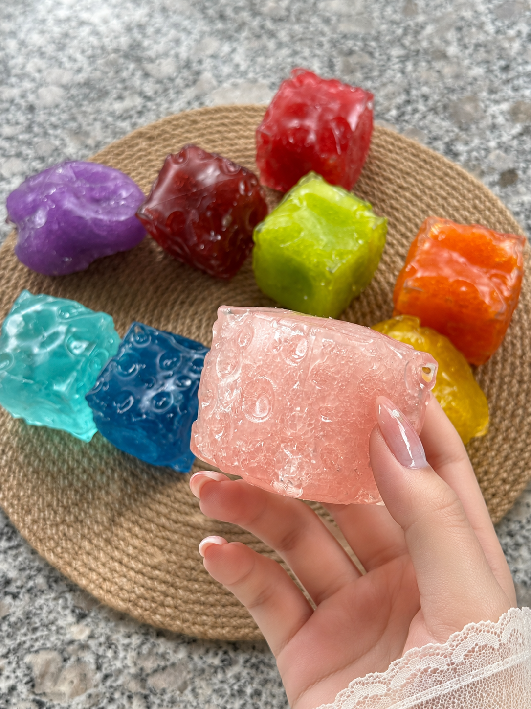 Slushy Cheese Squishy  (Zero bounce-back) Squish Fidget Toy