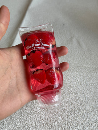 Glitter Tooth Paste Squishy Moldable(Zero bounce-back) Squish Fidget Toy