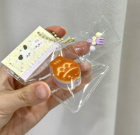 Tiny Fish Sandwich Keychain Squishy