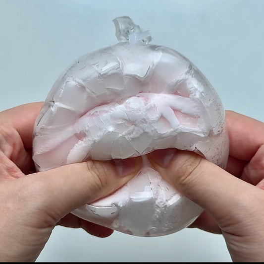 Pink Crackling ball Squishy Fidget Toy(Can’t Guarantee Perfect Uncracked Delivery)