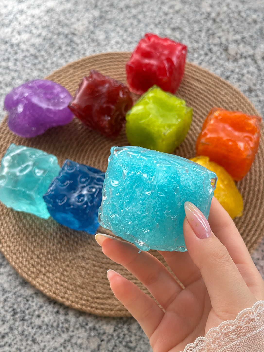 Slushy Cheese Squishy  (Zero bounce-back) Squish Fidget Toy