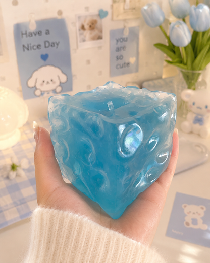 Glacial Cheese Squishy Fill (Zero bounce-back) Squish Fidget Toy