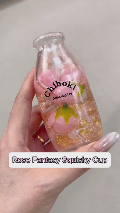 Rose Fantasy Squishy Bottle Fidget Toy