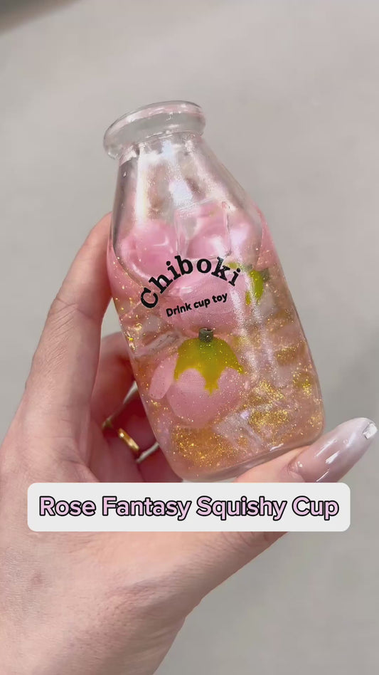 Rose Fantasy Squishy Bottle Fidget Toy