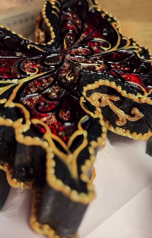 Crimson Rose Butterfly Squishy Fidget Toy(5 Days to Make)