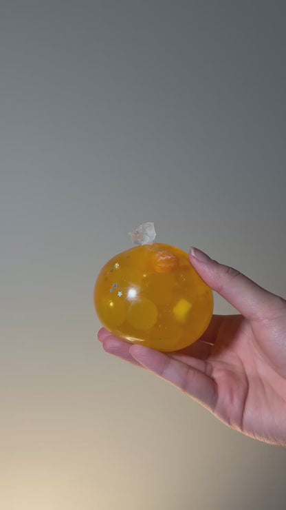 Orange Crystal ball Squishy Fidget Toy