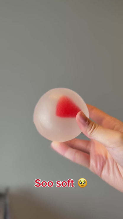 (Top Selling) Soft Mochi Fruit Ball (Zero Bounce Back) Squishy Fidget Toy